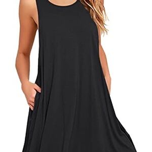 Lulu's Black Sleeveless Dress